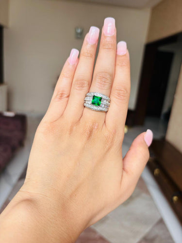 Emerald Band Ring